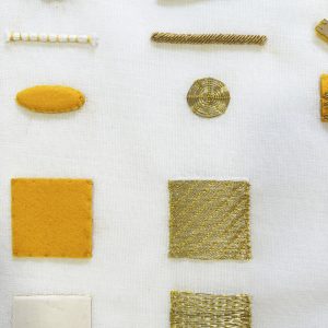 Curso de Bordado en Oro «Goldwork» Arte Sacro alambre frances. Bordado a mano con pedrería. Alta Artesanía aplicada a moda