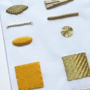 Curso de Bordado en Oro «Goldwork» Arte Sacro alambre frances. Bordado a mano con pedrería. Alta Artesanía aplicada a moda
