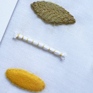 Curso de Bordado en Oro «Goldwork» Arte Sacro alambre frances. Bordado a mano con pedrería. Alta Artesanía aplicada a moda