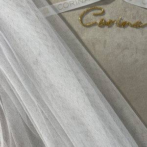 Velo de Novia seda natural 100% liso de alta costura. Alta artesanía