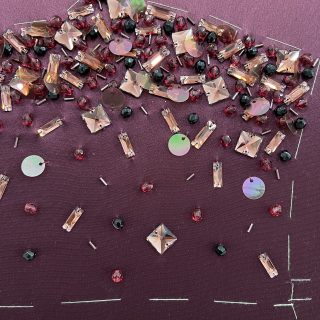 Ze García, su colección 'Aldamar' en el Museo Balenciaga con Bordados de Alta Costura de Corina Roselló. Haute Couture Embroidery. Bordados con pedrería a mano