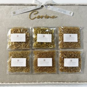 Pedrería para bordado Lunéville o Bordado a mano. Tubos de cristal, rocalla, cortadillo, cristal checo, bordado a mano de alta costura HOOK Aguja Crochet de Lunéville materiales LUNEVILLE. Curso profesional Bordado Luneville de alta costura