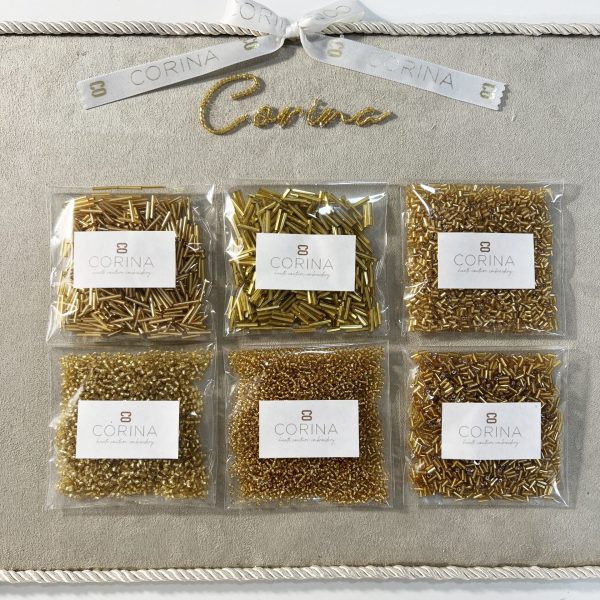 Pedrería para bordado Lunéville o Bordado a mano. Tubos de cristal, rocalla, cortadillo, cristal checo, bordado a mano de alta costura HOOK Aguja Crochet de Lunéville materiales LUNEVILLE. Curso profesional Bordado Luneville de alta costura