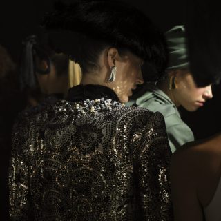 Ze García, su colección 'Aldamar' en el Museo Balenciaga con Bordados de Alta Costura de Corina Roselló. Haute Couture Embroidery. Bordados con pedrería a mano