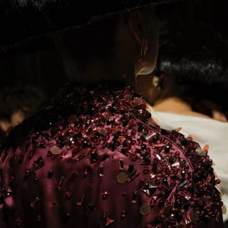 Ze García, su colección 'Aldamar' en el Museo Balenciaga con Bordados de Alta Costura de Corina Roselló. Haute Couture Embroidery. Bordados con pedrería a mano