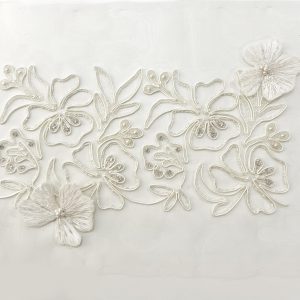 CURSO BORDADO CON SOUTAGE Y FLOR 3D PARA VESTIDOS DE NOVIA. BORDADO NOVIA PERSONALIZADO